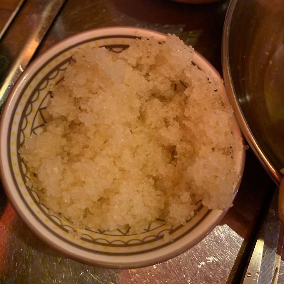 flying fish roe side dish served fresh