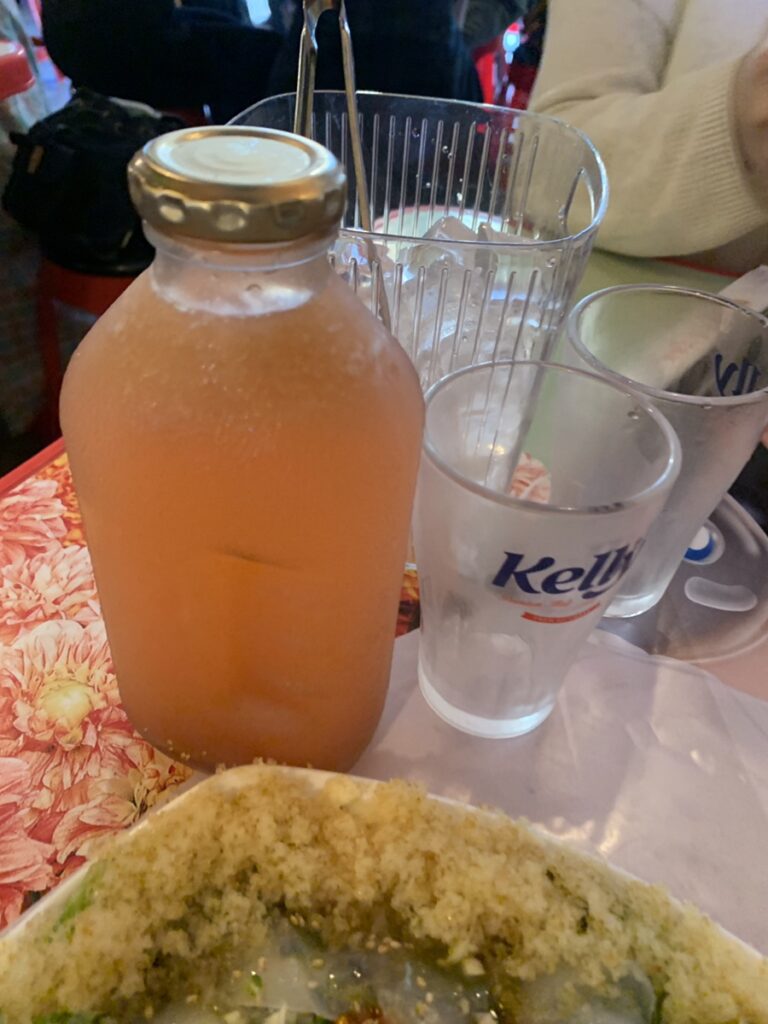 Plum soju bottle at Matzzang Jogae Gangnam Gangnam district