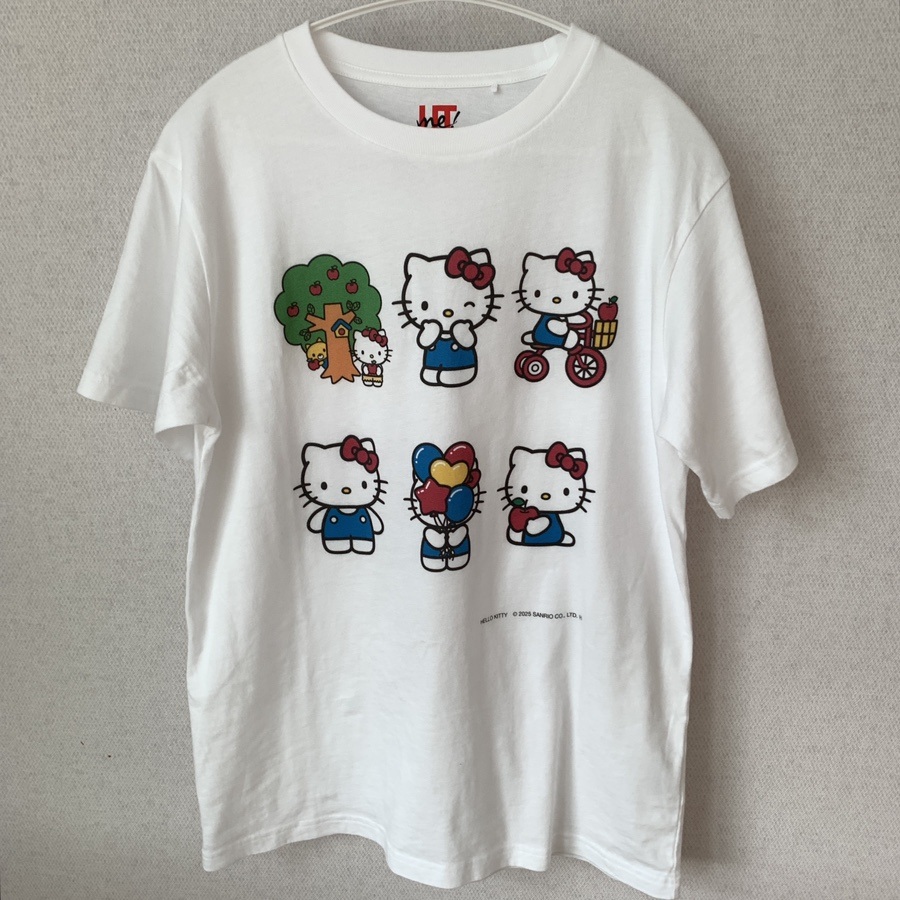 UNIQLO Hello Kitty Custom T-shirt design close-up front view