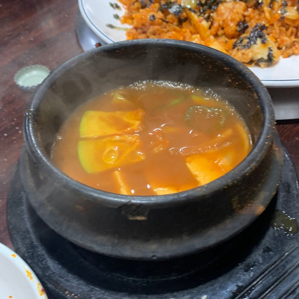 steaming doenjang jjigae served at Chungmuro Jjukkumi Bulgogi Main Branch