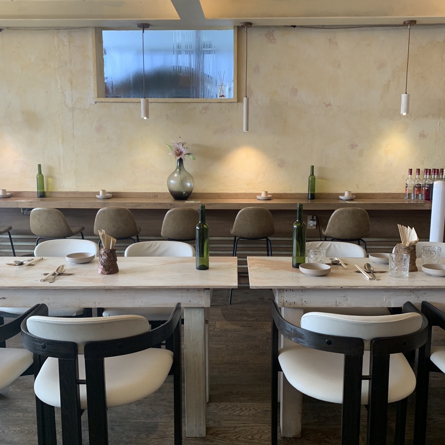 Minimal interior of Pho U Seongsu Vietnamese Restaurant in Seongsu