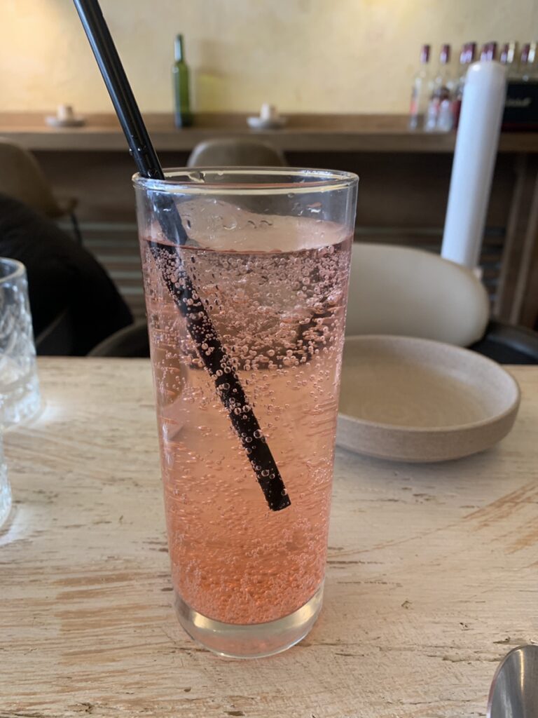 Nep Moi highball with toasted rice aroma at Pho U Seongsu