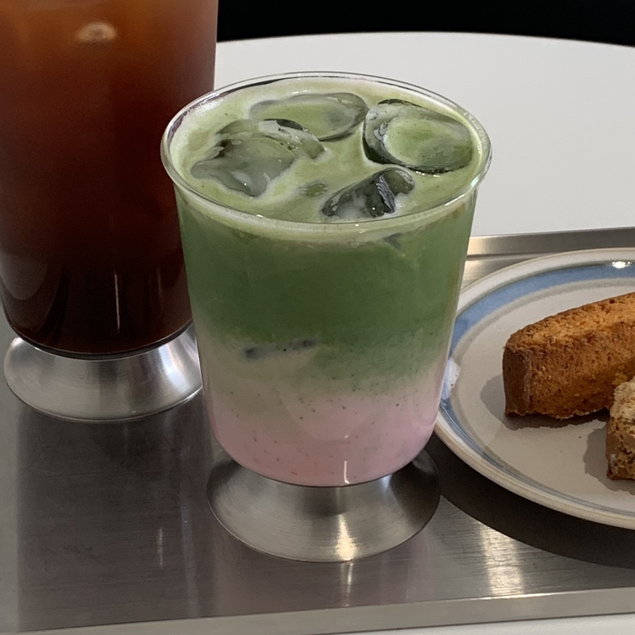 cafe near COEX Answer Seoul matcha strawberry latte signature drink