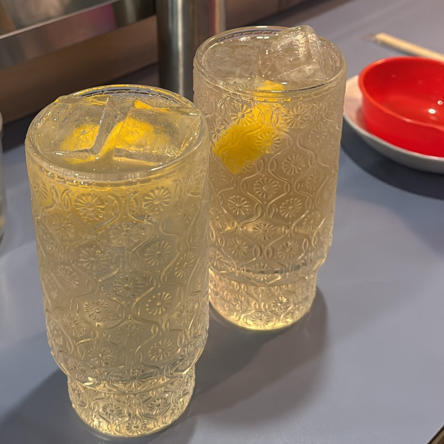 refreshing highball drink at Shinnonhyeon Station oden bar Banpodeung