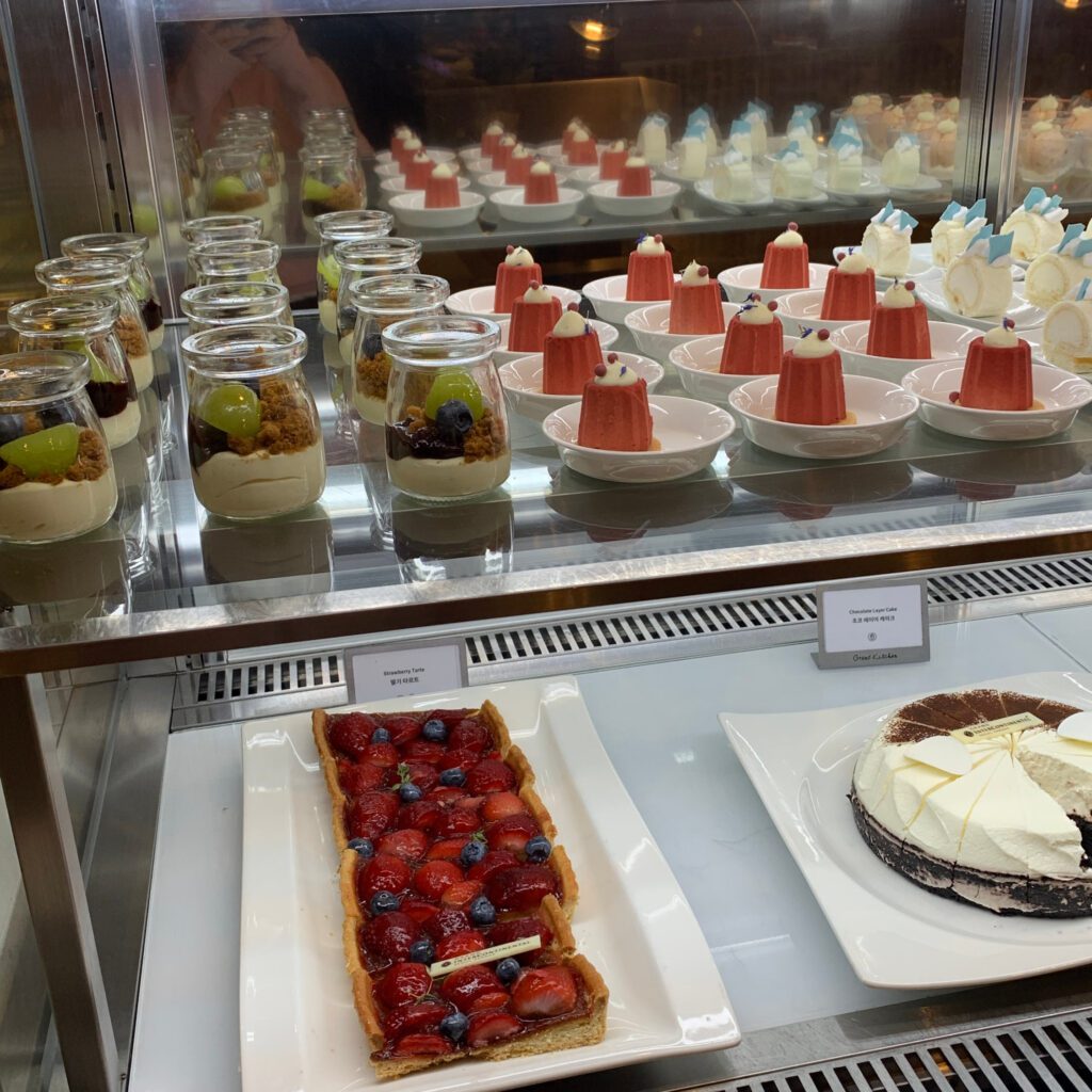 Dessert selection at Grand InterContinental Seoul Parnas Grand Kitchen Buffet
