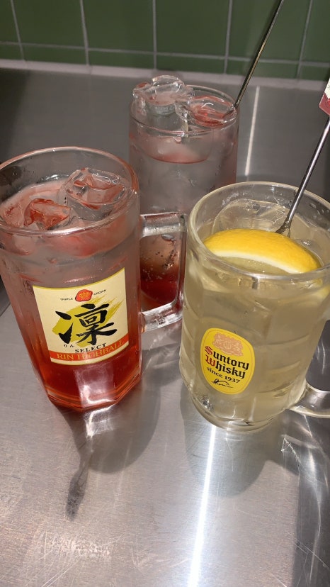 Hormone Chichi Konkuk University Yakiniku highball drinks