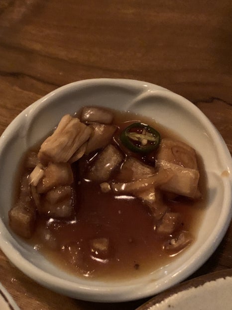 korean izakaya side dish onions with sauce