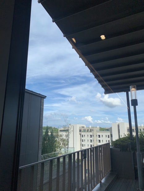 Maxim Plant Hannam rooftop terrace seating area Seoul cafe