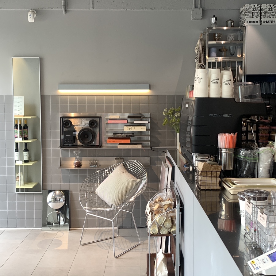 Seolleung cafe a.vam coffee modern interior seating and counter