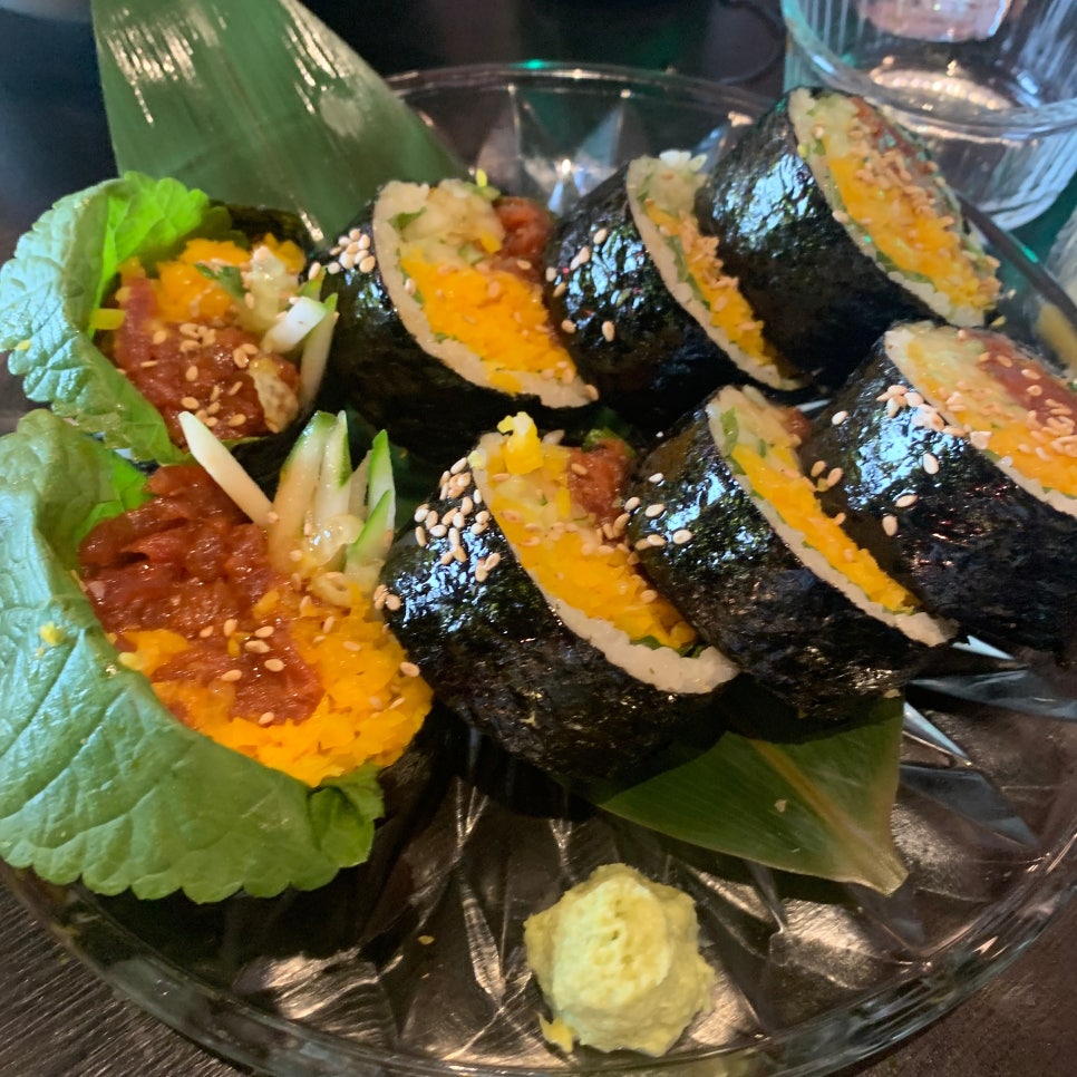Munjeong Station Fusion Korean Restaurant Last Chunsun yukhoe gimbap