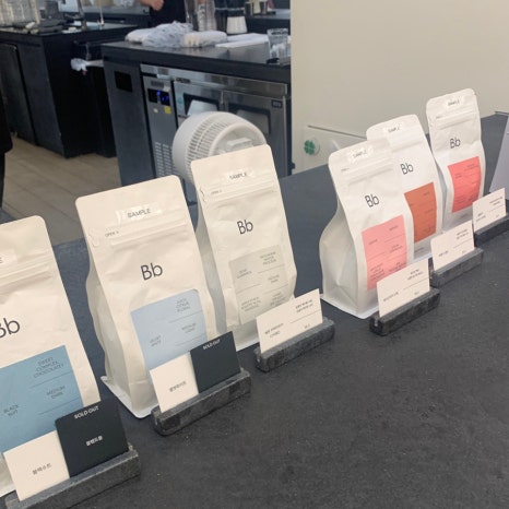 coffee beans at Seoul Express Bus Terminal cafe clean packaging gift option