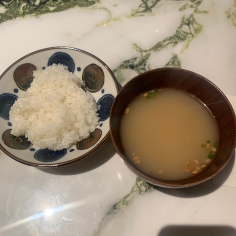 korean rice and soup set at mido hanwoo hambak house of shinsegae