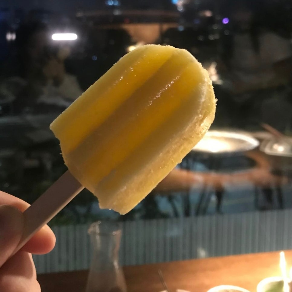 mini ice cream dessert at shabu shabu restaurant Seoul