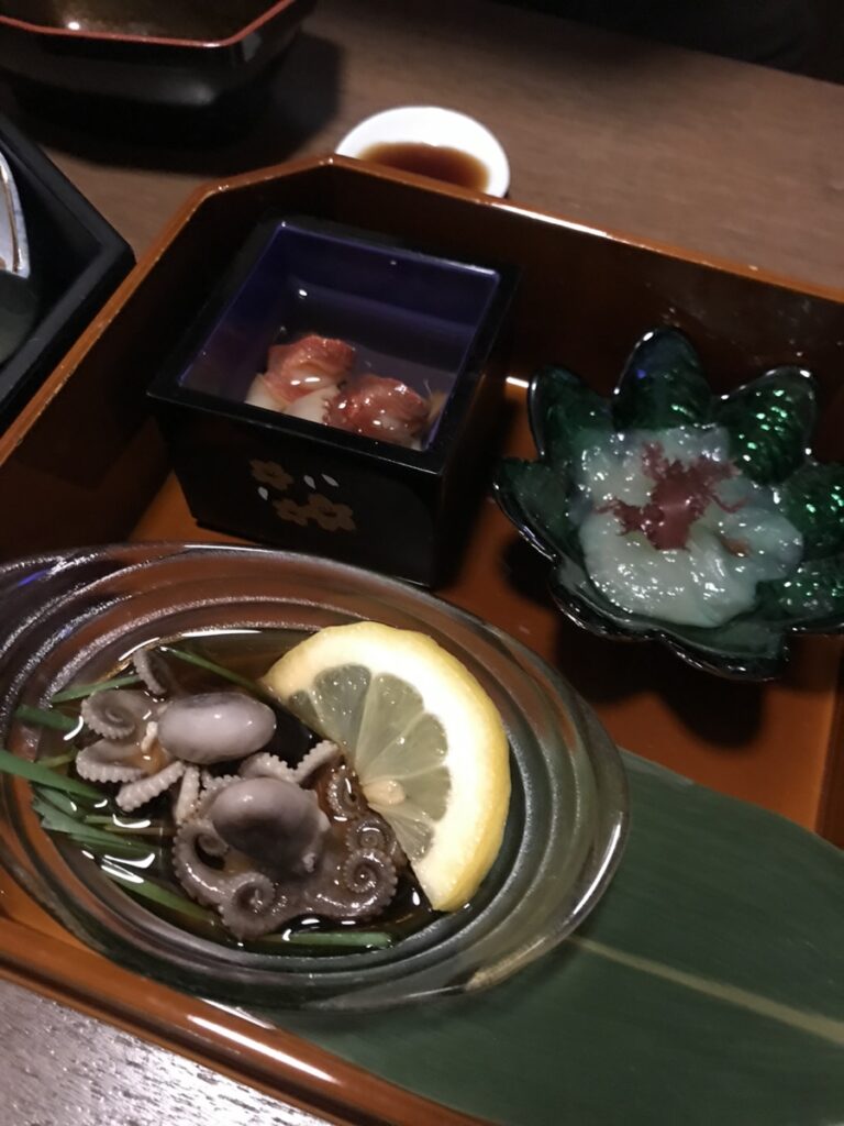 Mangwon Hippo omakase seafood course octopus roe