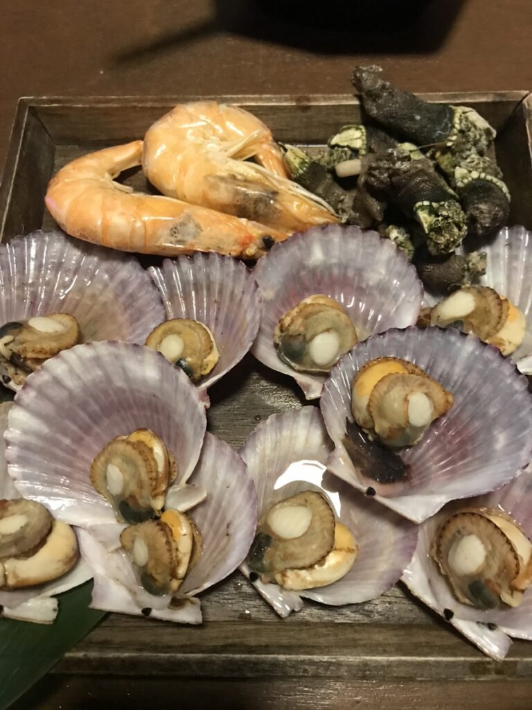 Mangwon Hippo seafood plate shrimp scallops sea snails
