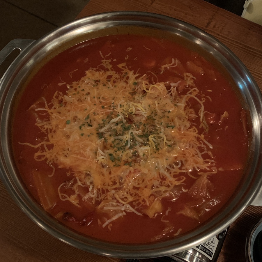 Samseong Station Izakaya near COEX chicken tomato nabe hot pot HARE Izakaya