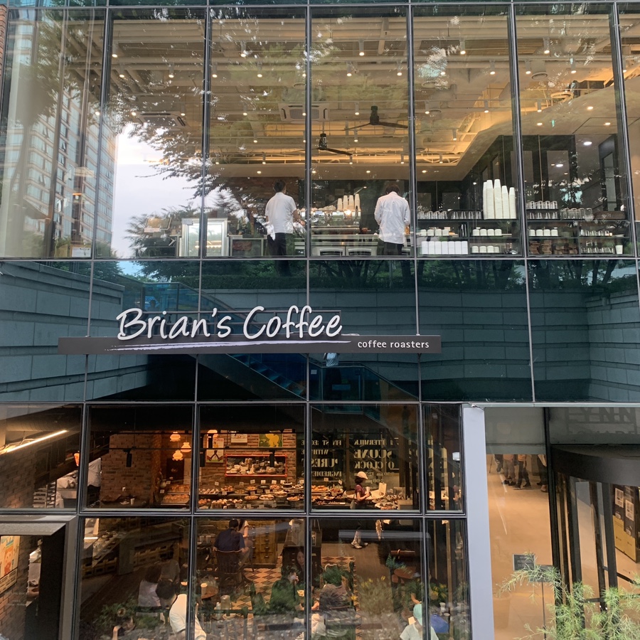 brians coffee dogok building bakery cafe separate floors seoul