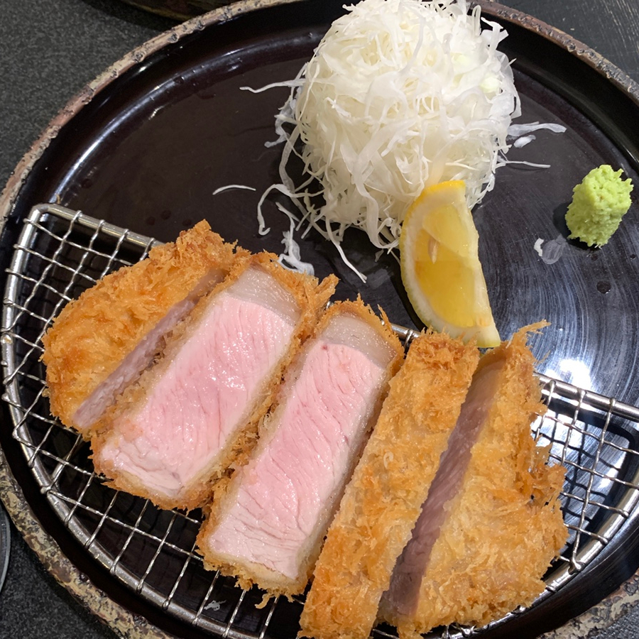 loin tonkatsu crispy outside juicy inside pork cutlet texture