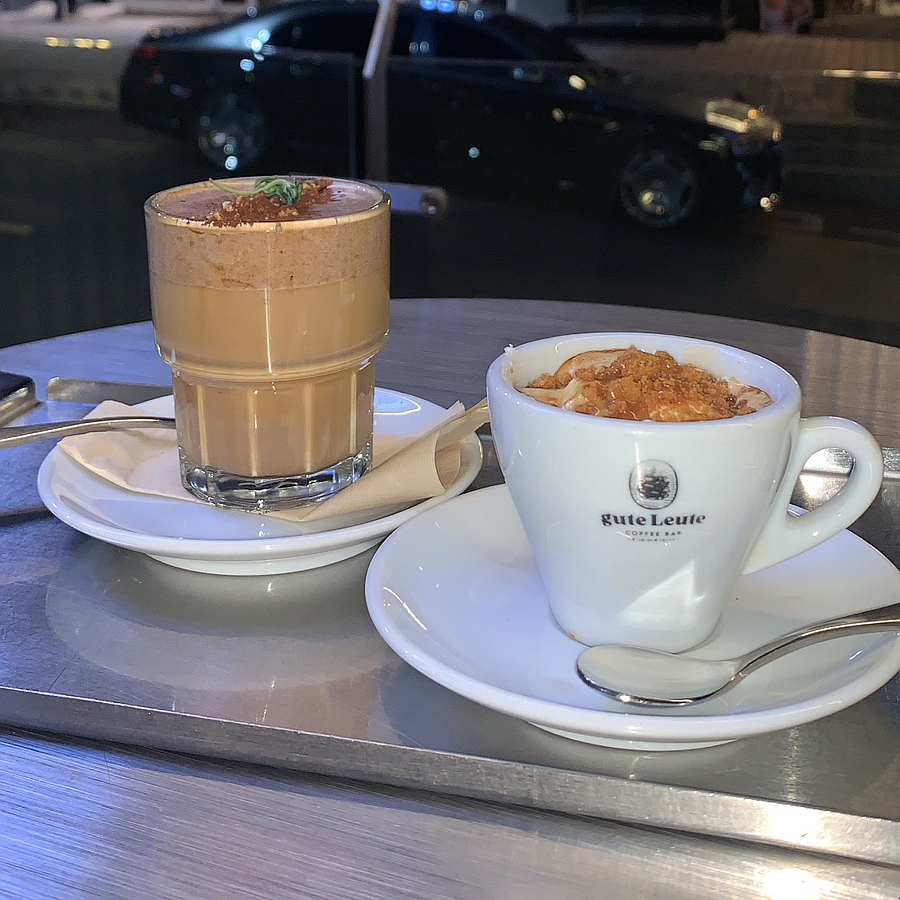 Gangnam-gu Office Station cafe outdoor espresso drinks night