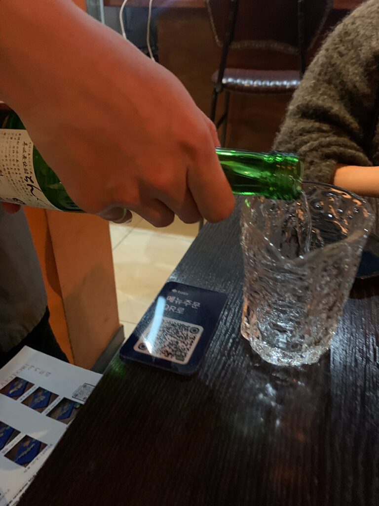 chingu barley soju glass premium korean drink