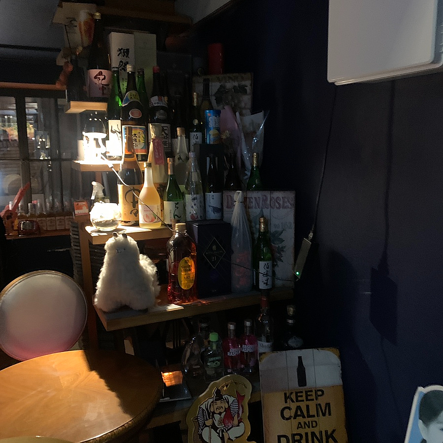 euljiro yakitori izakaya cozy interior bottles and vintage decor