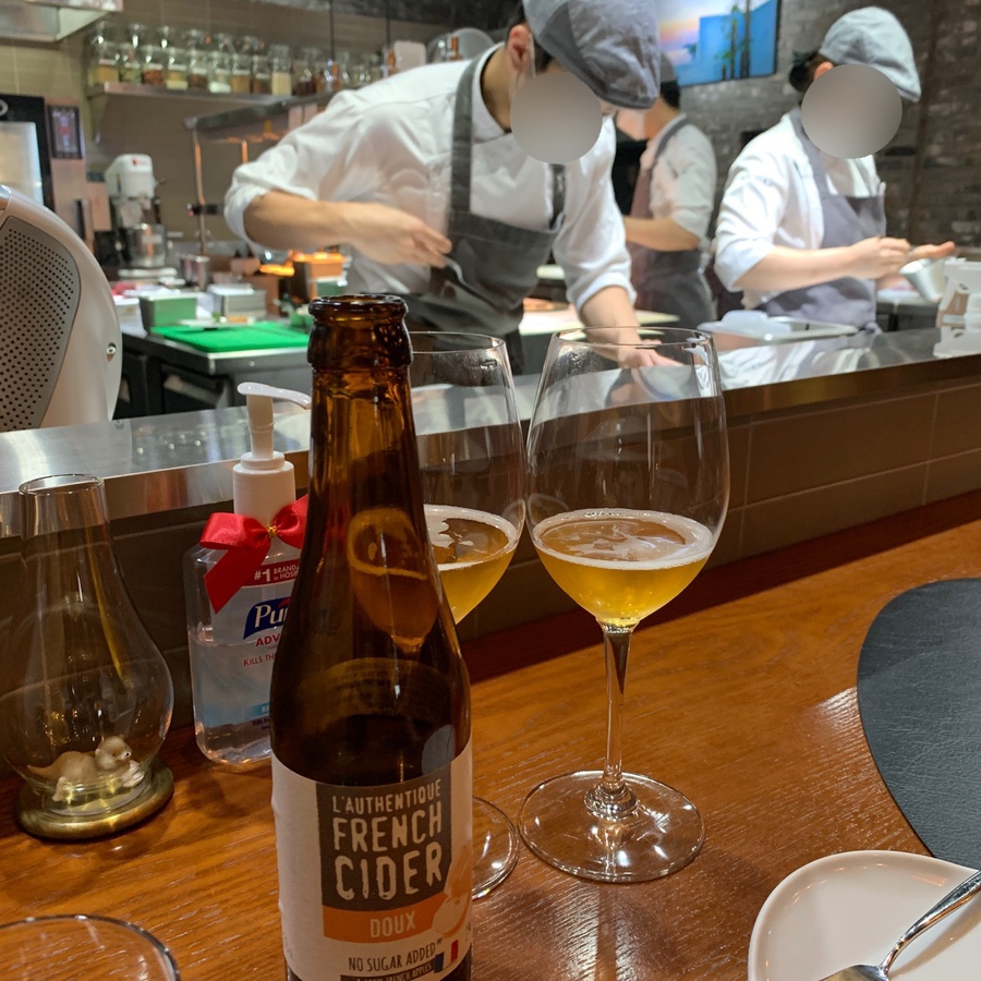 Michelin restaurant Seoul apple cider non alcohol pairing drink