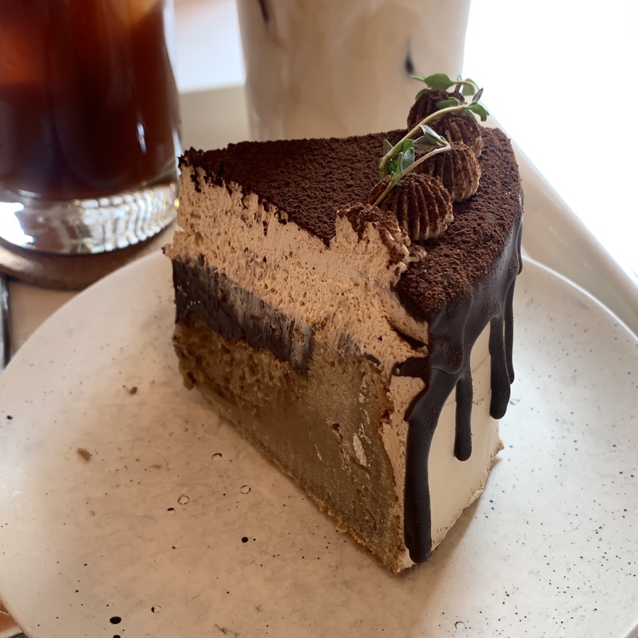 Tiramisu gateau dessert at H.ORM Gangnam Hanok Cafe