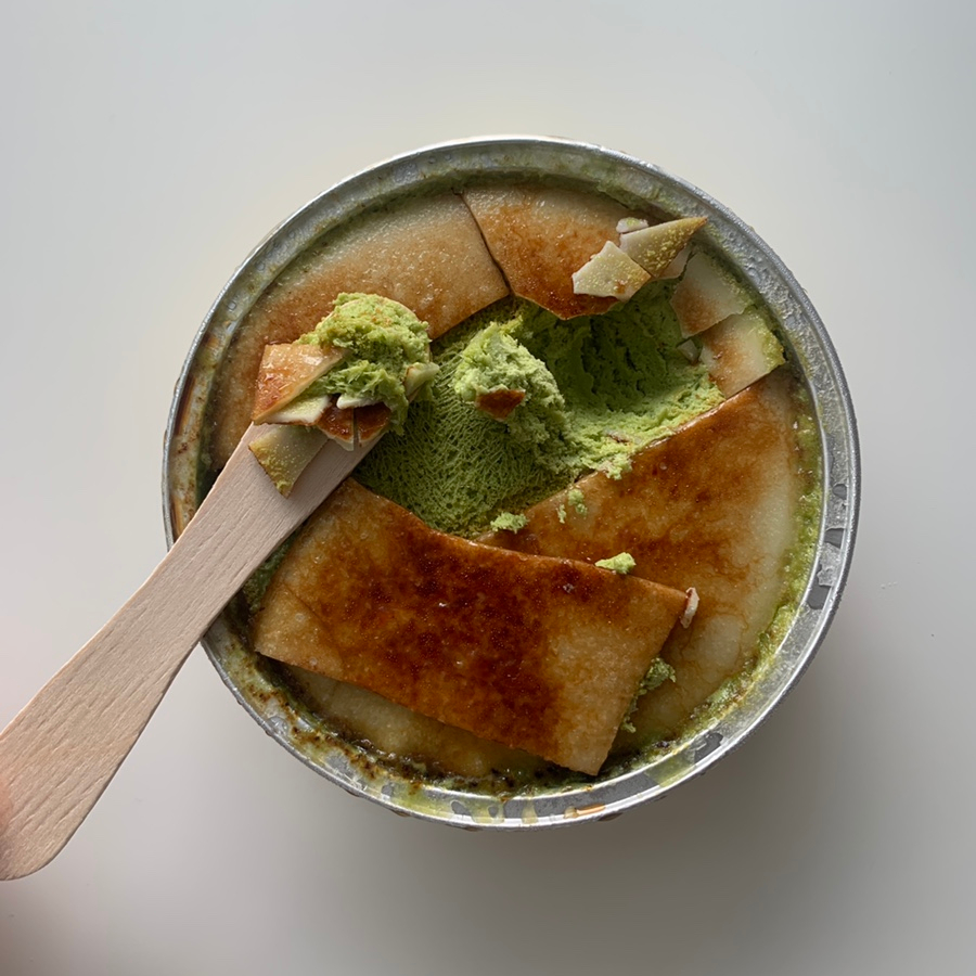 GS25 Matcha Ice Brulee Review – Trendy Matcha Convenience Store Dessert