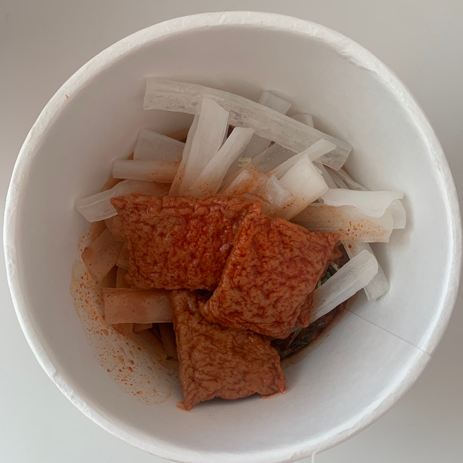 Korean Convenience Store Noodles: Spicy Flat Glass Noodles Review