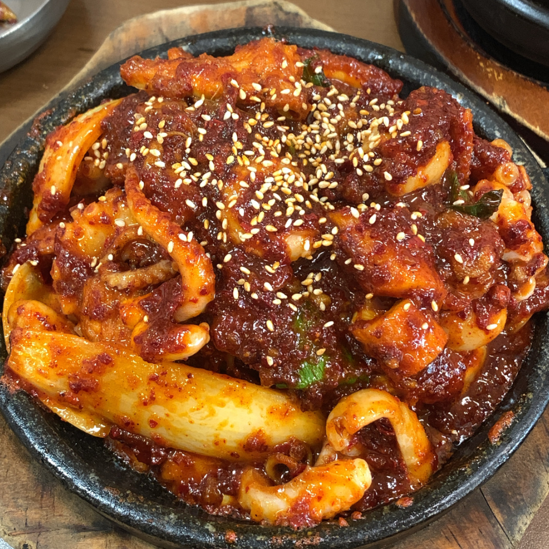 Silla Sikdang Daegu spicy stir fried octopus