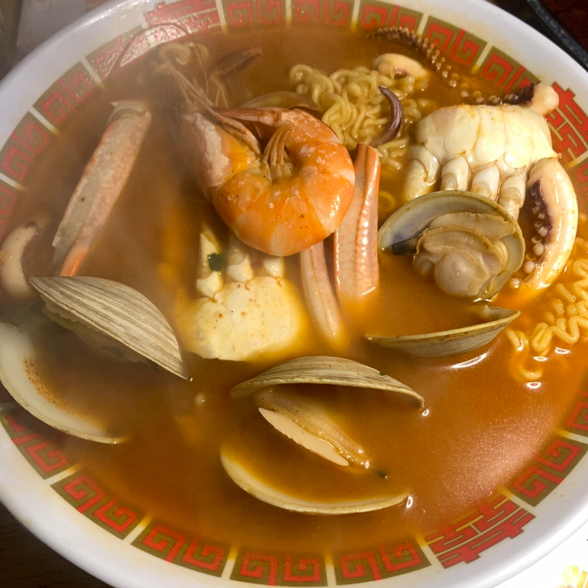 Seafood ramen at Gangnam Izakaya Nanohana