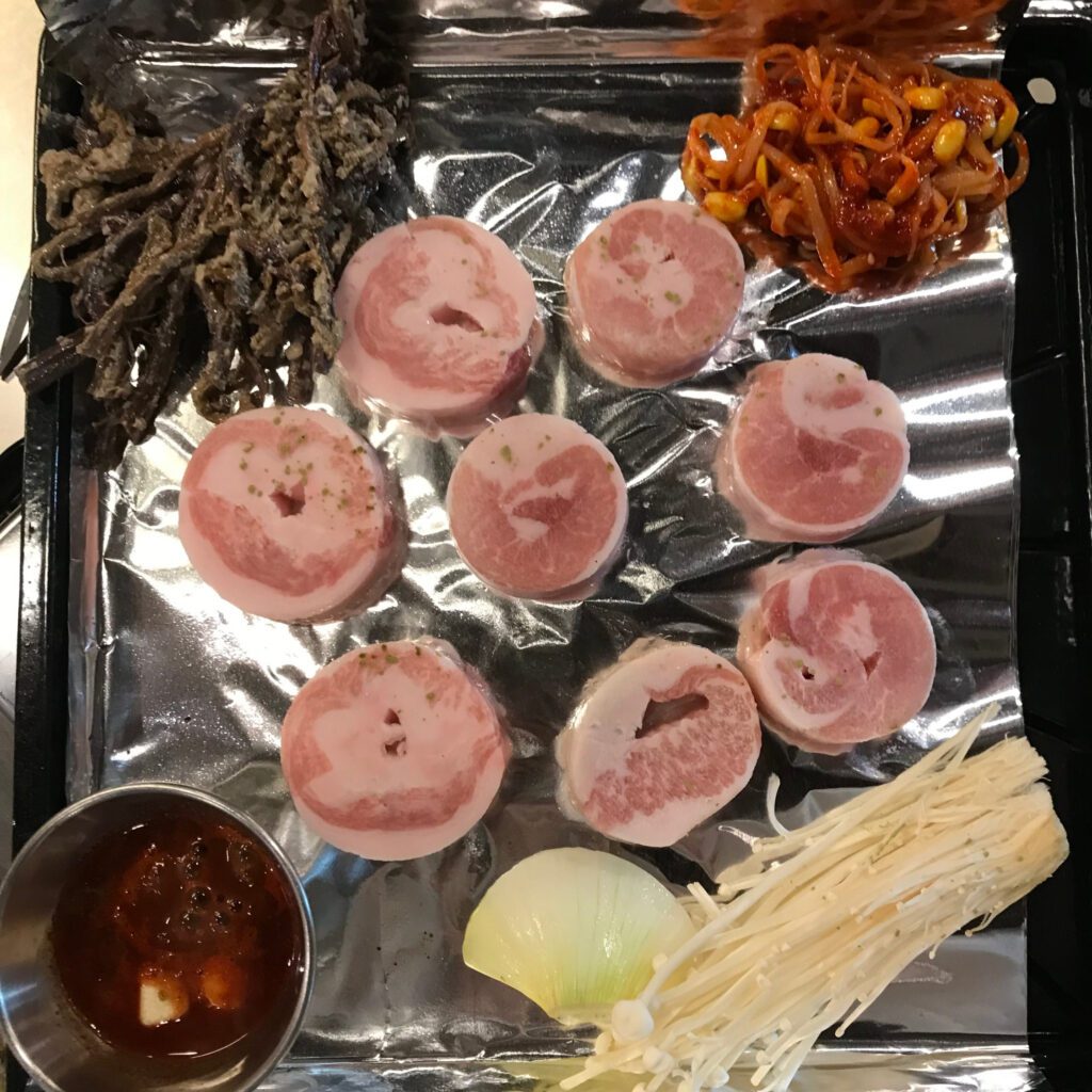 Special pork cuts at Seongnam Korean BBQ Sangroksu