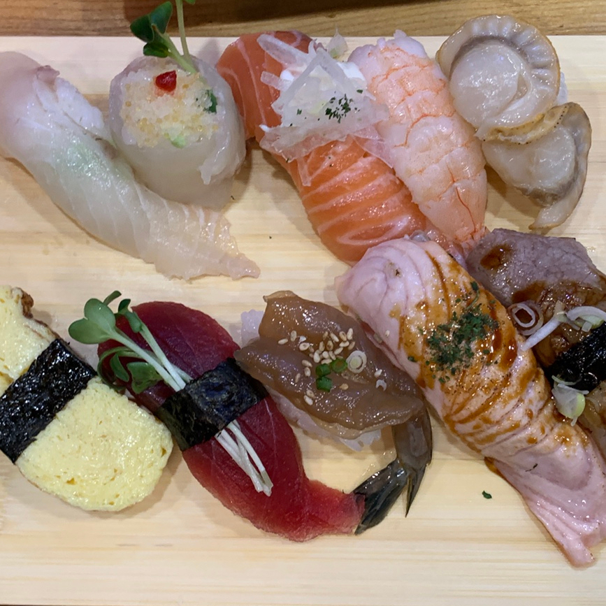 Assorted sushi set at Myeongjang Sushi in Ulsan