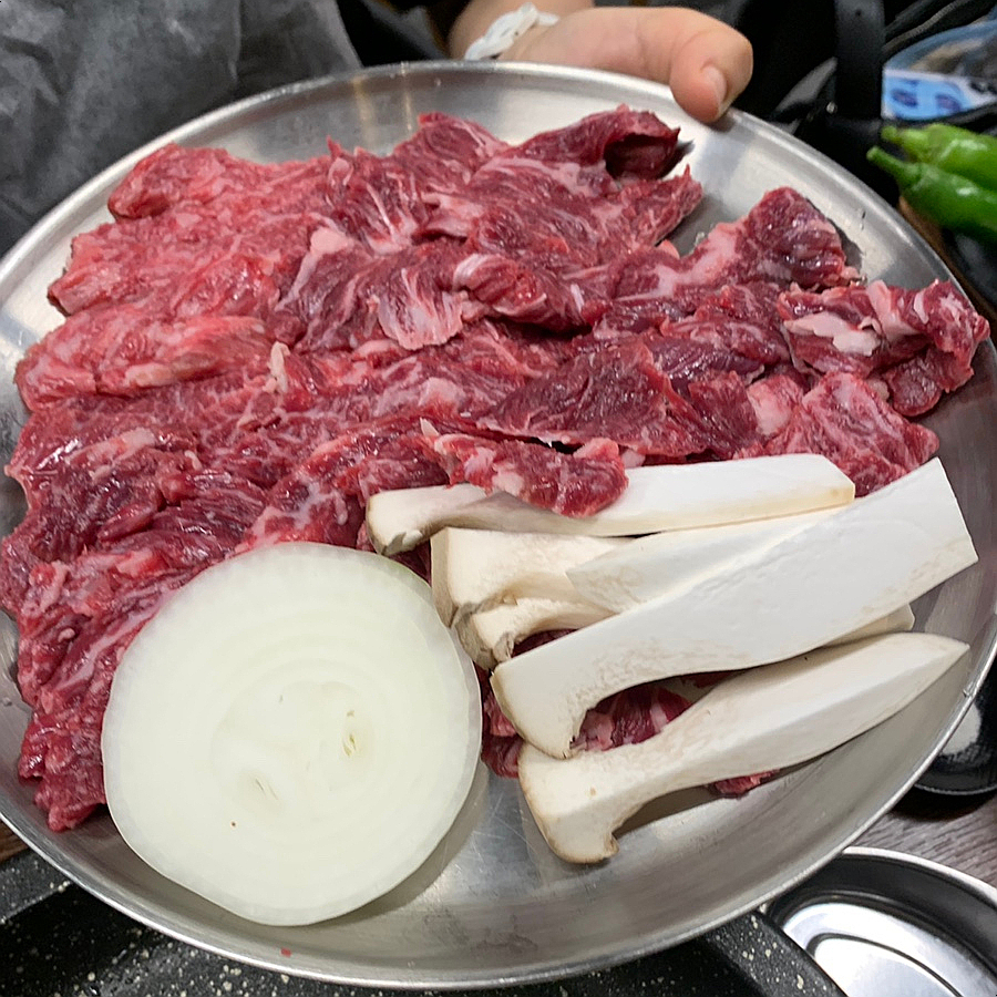 Cheonhatongil Matjip Gangnam grilled galbisal in Gangnam Seoul