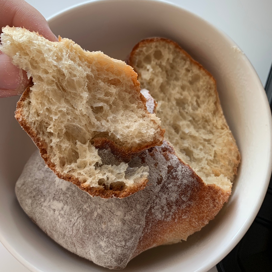 Nuldam High Protein Low Sugar Square Baguette soft interior