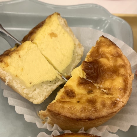 Egg Tart Scone from Salt Bake 101 cafe in Jamsil Seoul