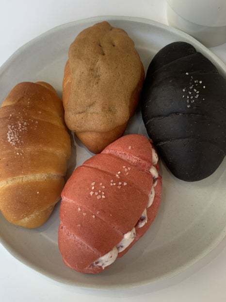 Assorted salt bread at The Woosan Gijang Cafe