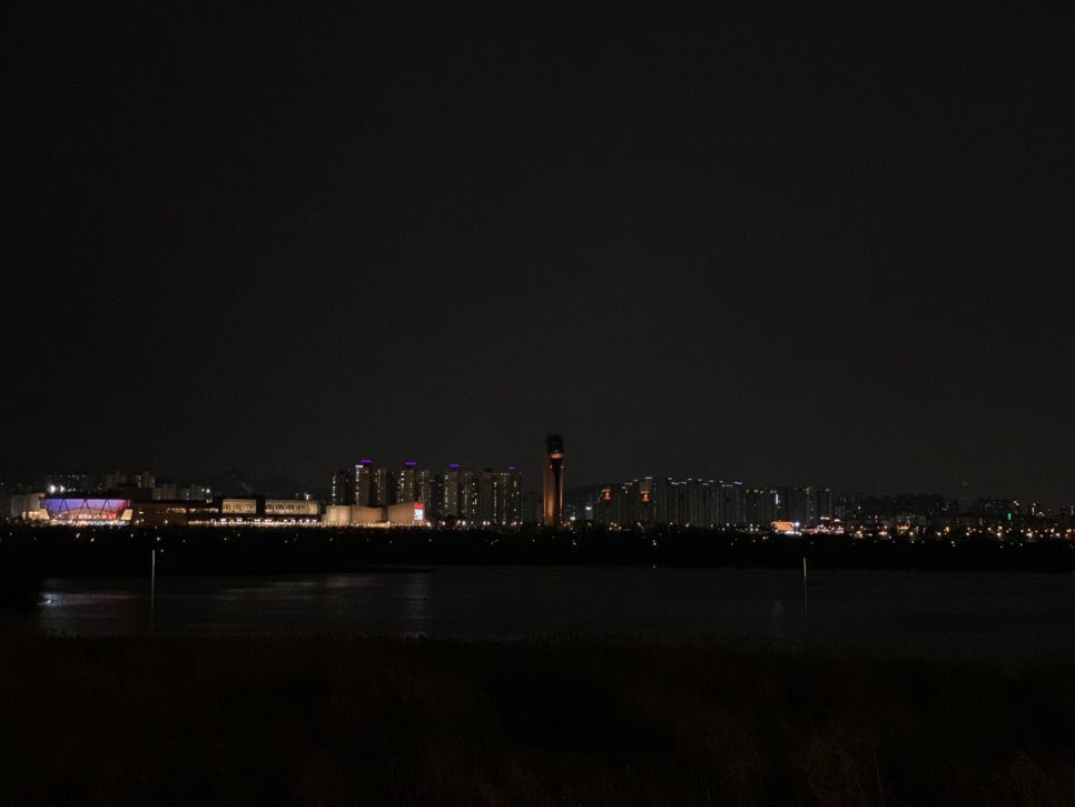 Night view of Bukhangang River from For A Day Paldang Namyangju